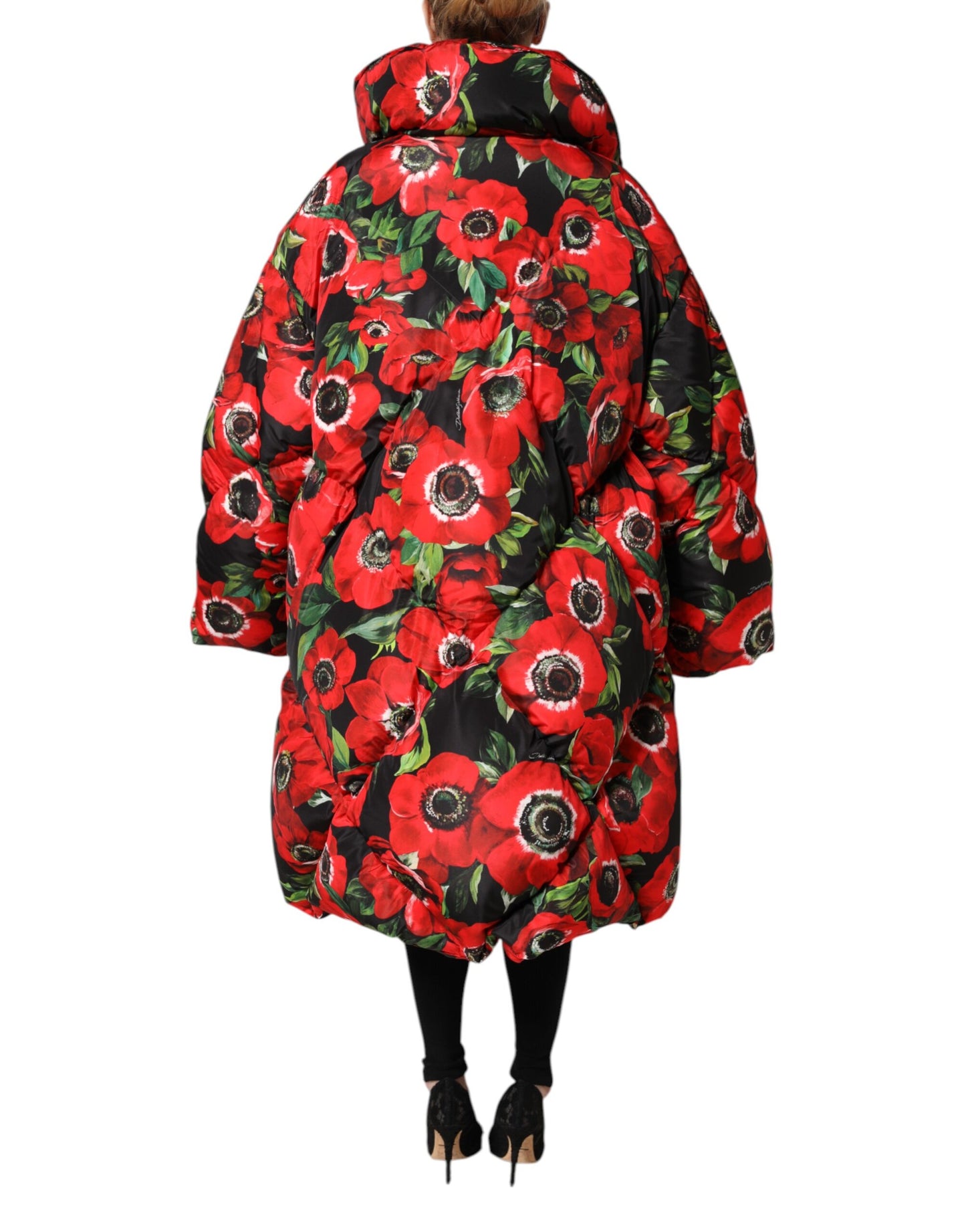 Dolce & Gabbana Multicolor Floral Full Zip Padded Jacket Dolce & Gabbana