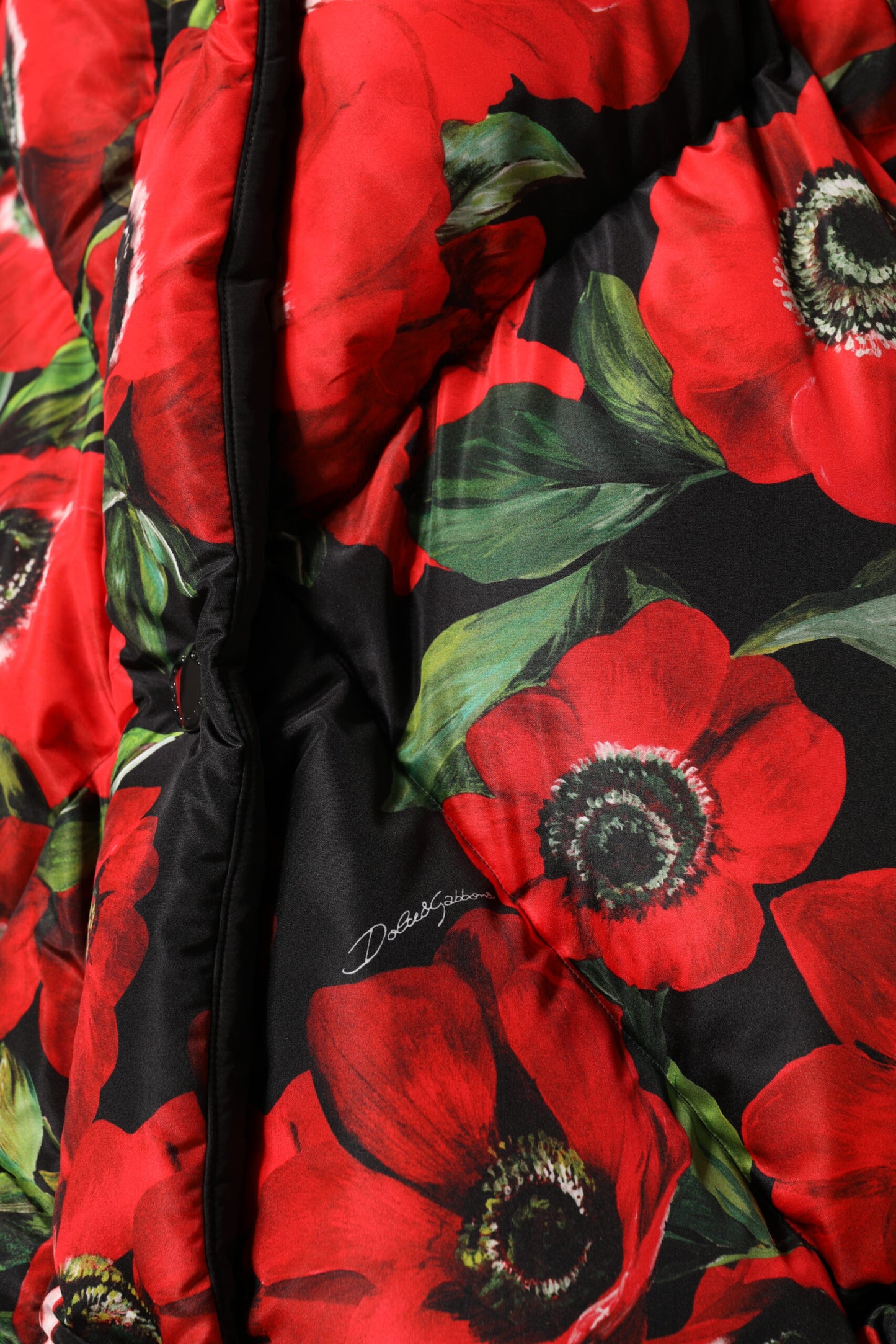 Dolce & Gabbana Multicolor Floral Full Zip Padded Jacket Dolce & Gabbana