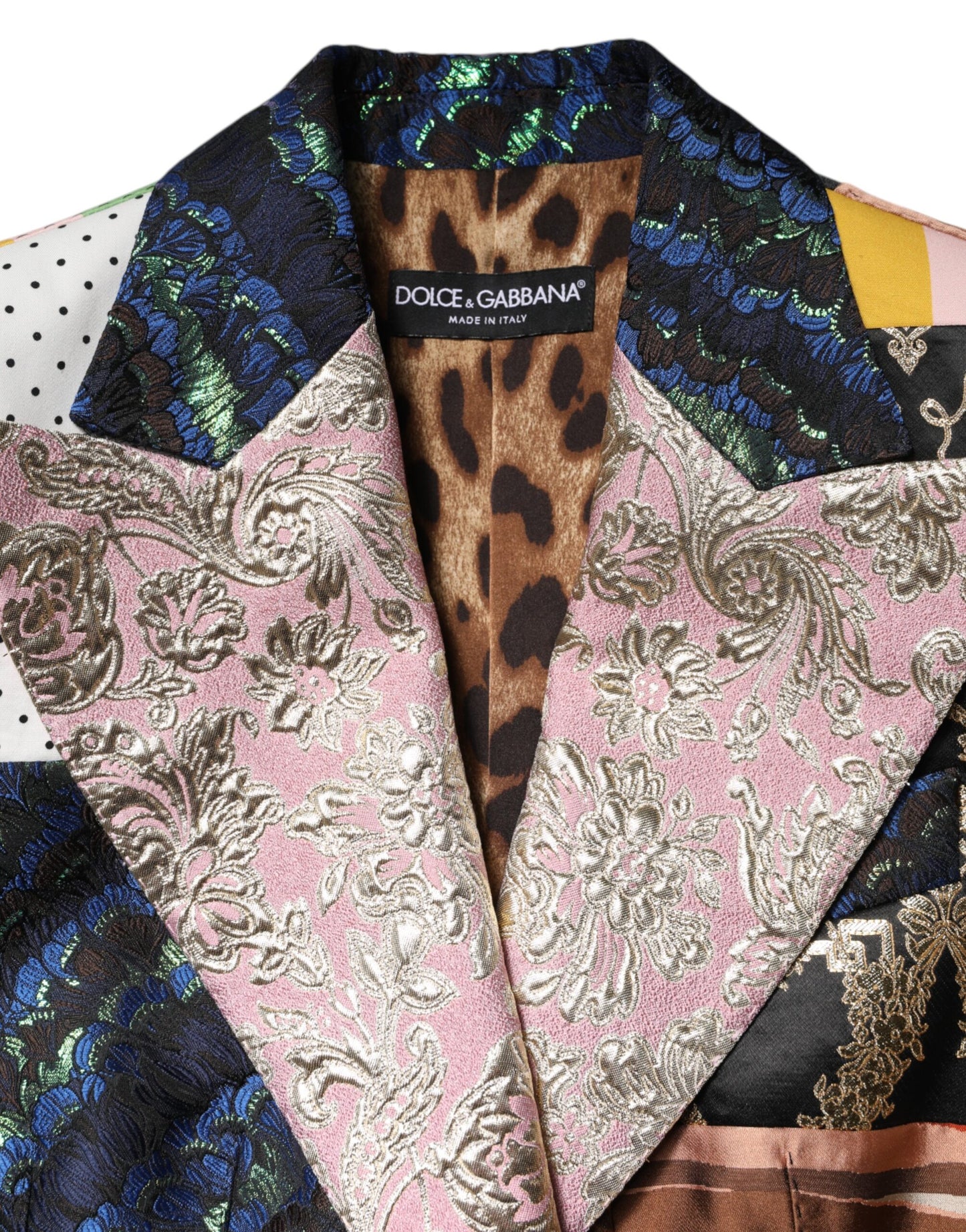 Dolce & Gabbana Multicolor Floral Patchwork Jacquard Jacket Dolce & Gabbana
