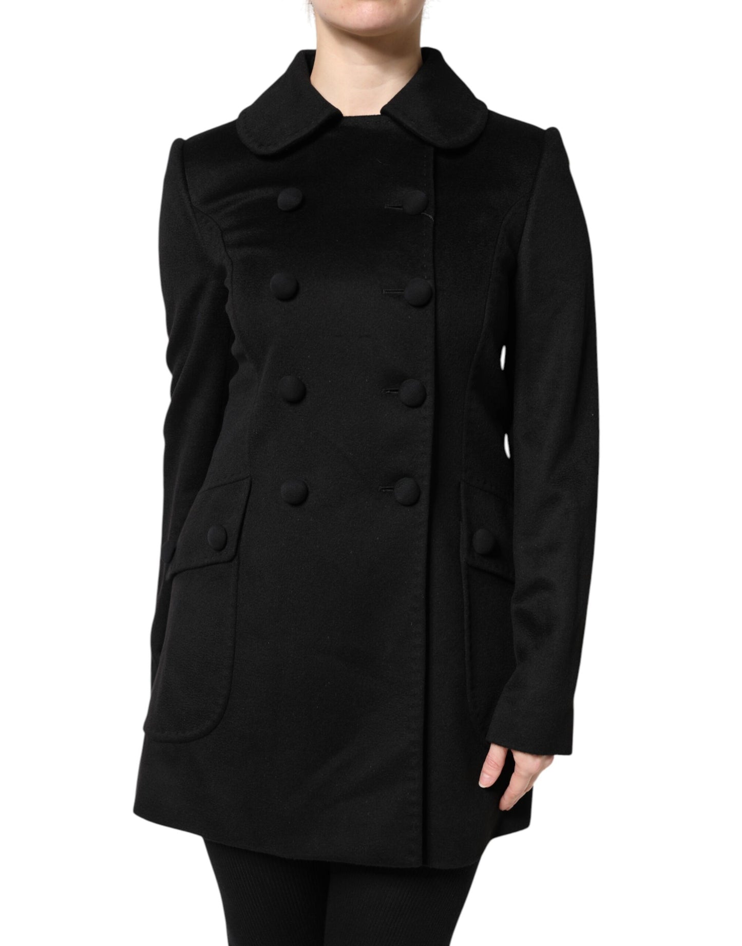 Dolce & Gabbana Black Wool Sartoria Italiano Blazer Jacket Dolce & Gabbana