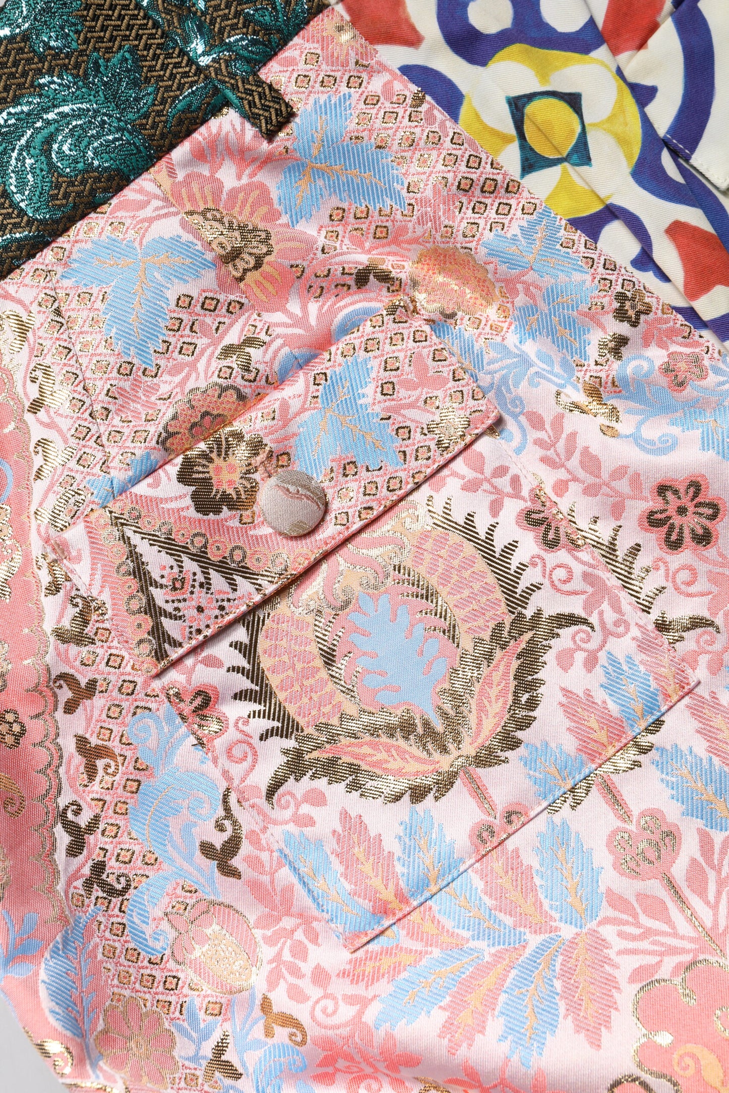 Dolce & Gabbana Multicolor High Waist Women Hot Pants Shorts Dolce & Gabbana