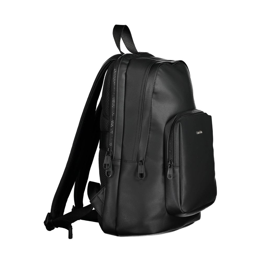 Calvin Klein Black Polyester Men Backpack Calvin Klein