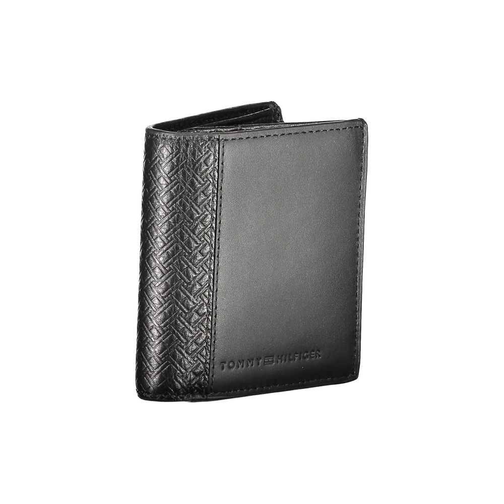 Tommy Hilfiger Black Leather Men Wallet Tommy Hilfiger