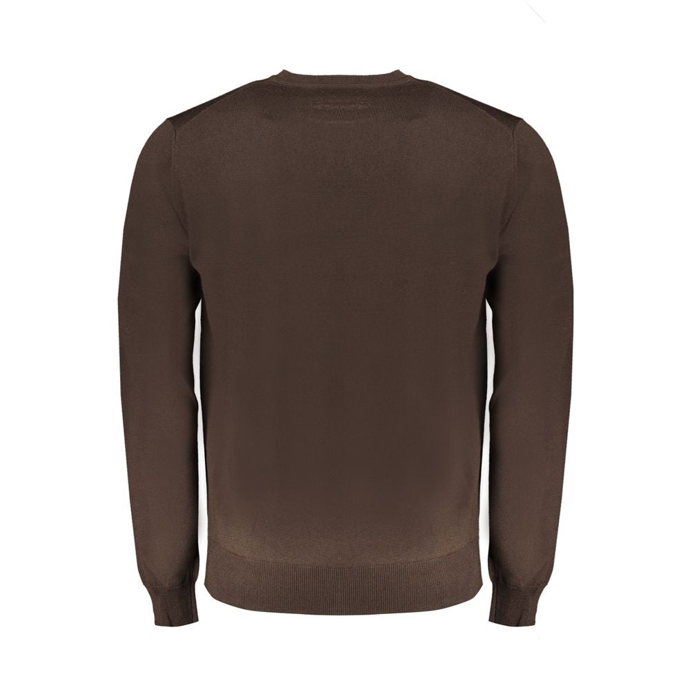 Harmont & Blaine Marrone Wool Men Sweater Harmont & Blaine