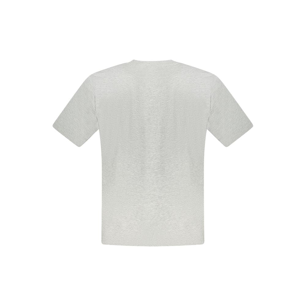 North Sails Gray Cotton Men T-Shirt North Sails