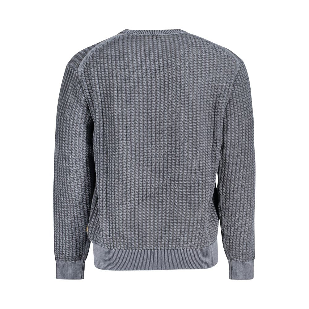 Hugo Boss Blue Cotton Men Sweater Hugo Boss