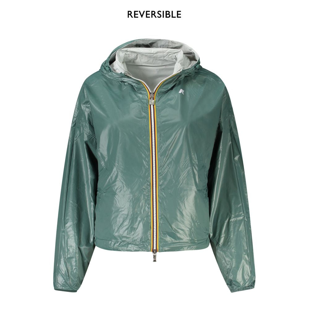 K-WAY Gray Nylon Women Jacket K-WAY