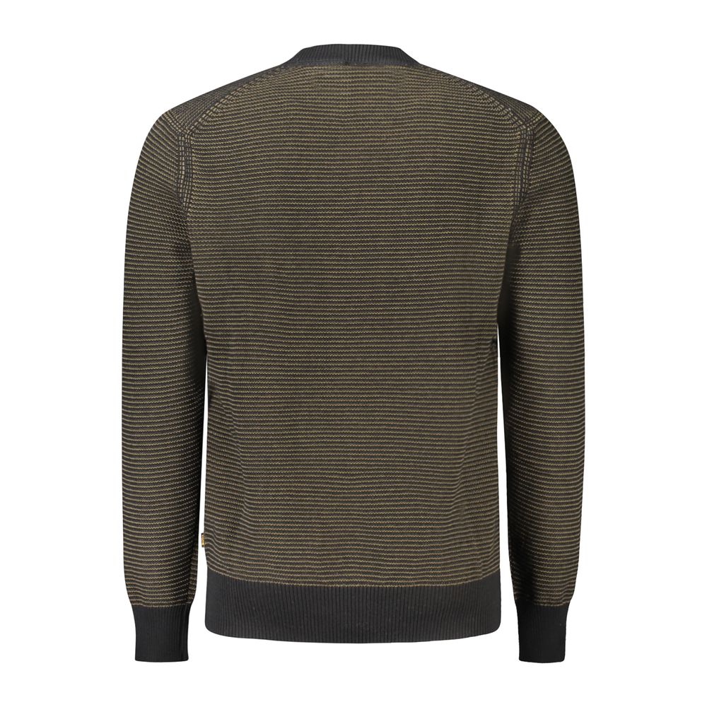 Hugo Boss Black Cotton Men Sweater Hugo Boss