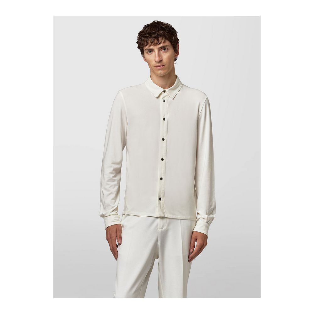 Alpha Studio White Cotton Shirt Alpha Studio