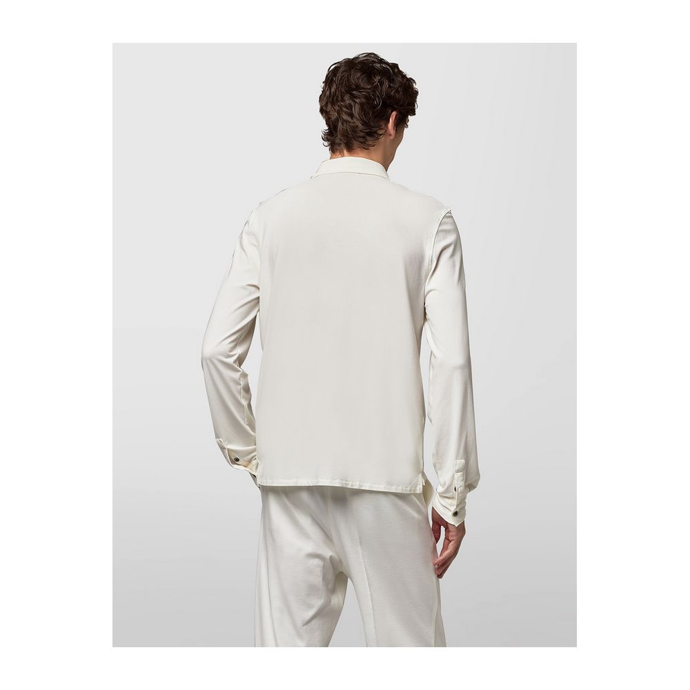 Alpha Studio White Cotton Shirt Alpha Studio
