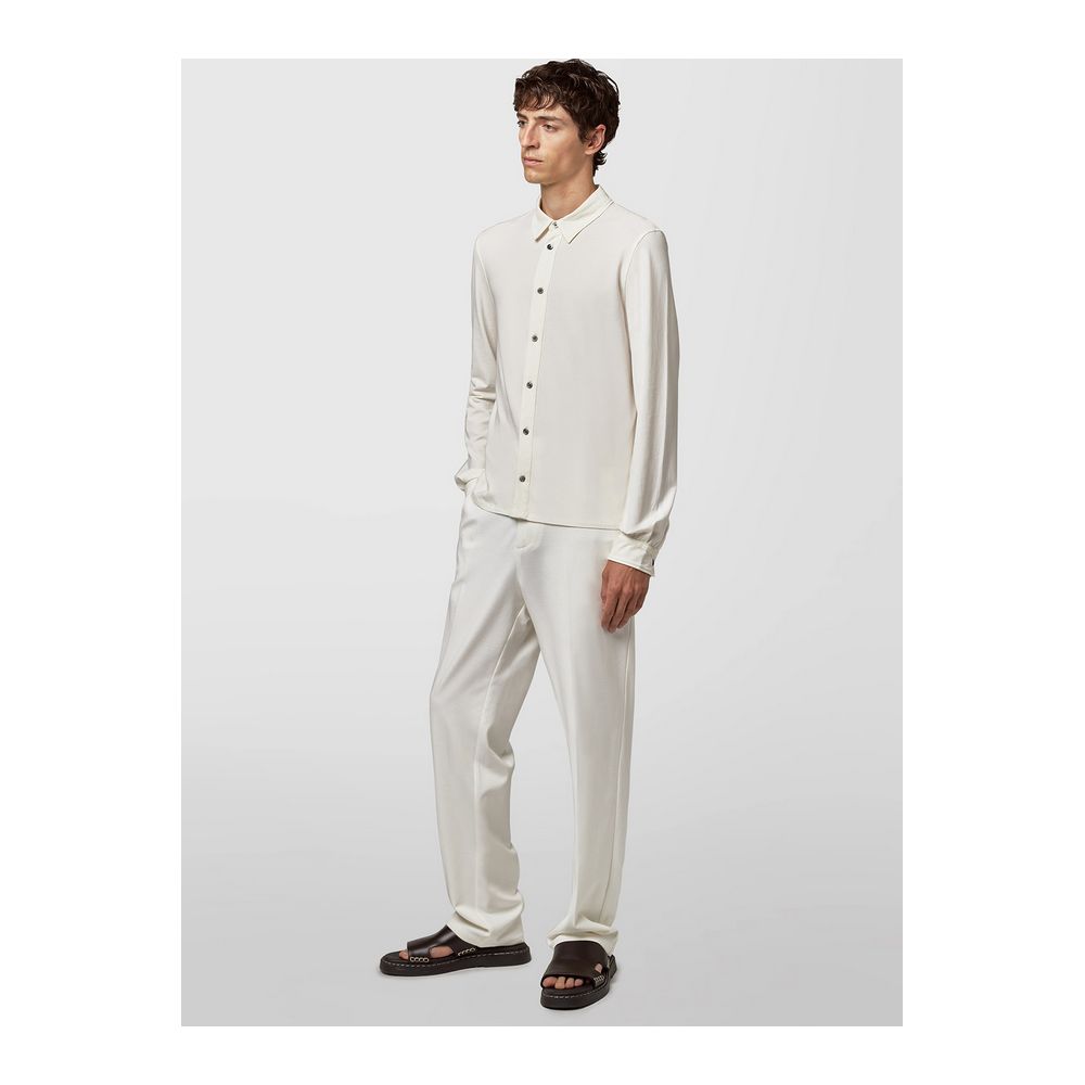 Alpha Studio White Cotton Shirt Alpha Studio