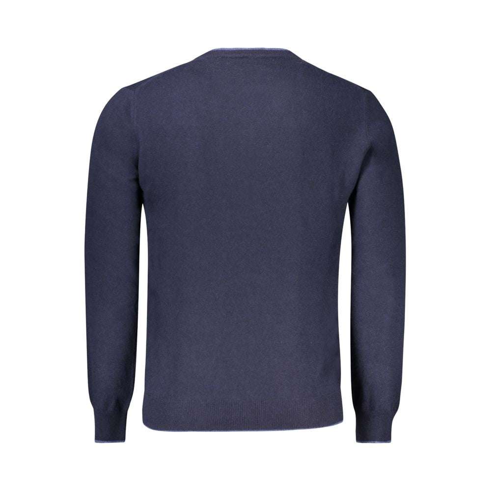 North Sails Blue Wool Men Sweater North Sails