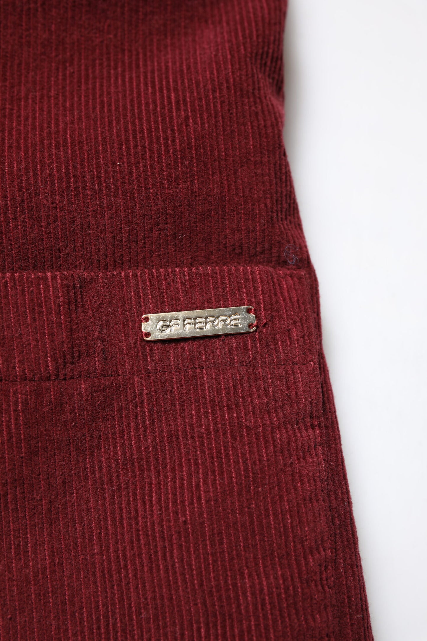GF Ferre Maroon Corduroy Regular Fit Men Coat Blazer Jacket GF Ferre