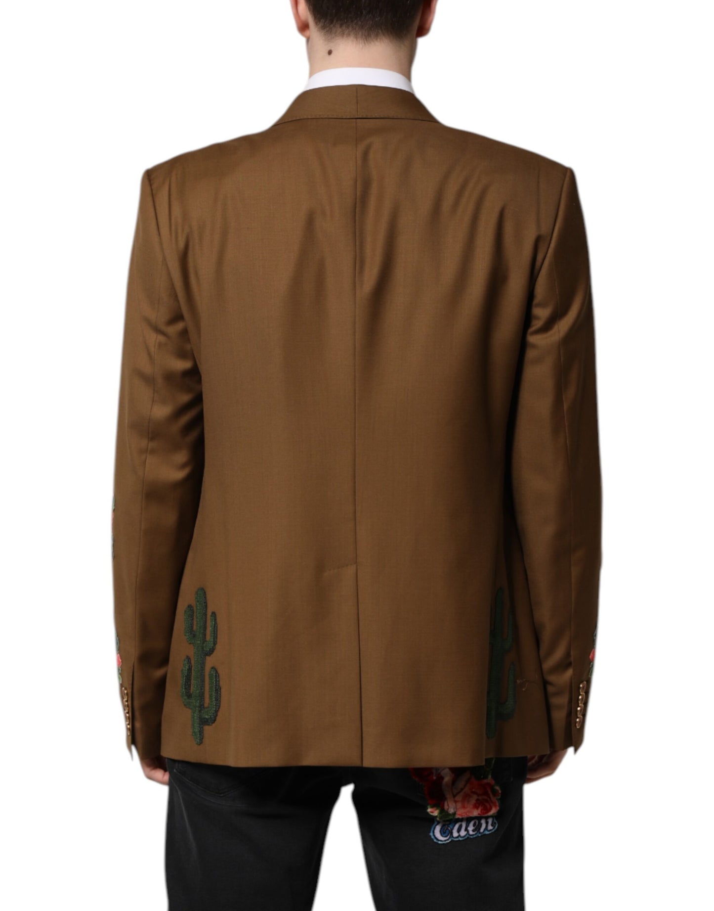 Dolce & Gabbana Brown MARTINI Single Breasted Coat Blazer Dolce & Gabbana