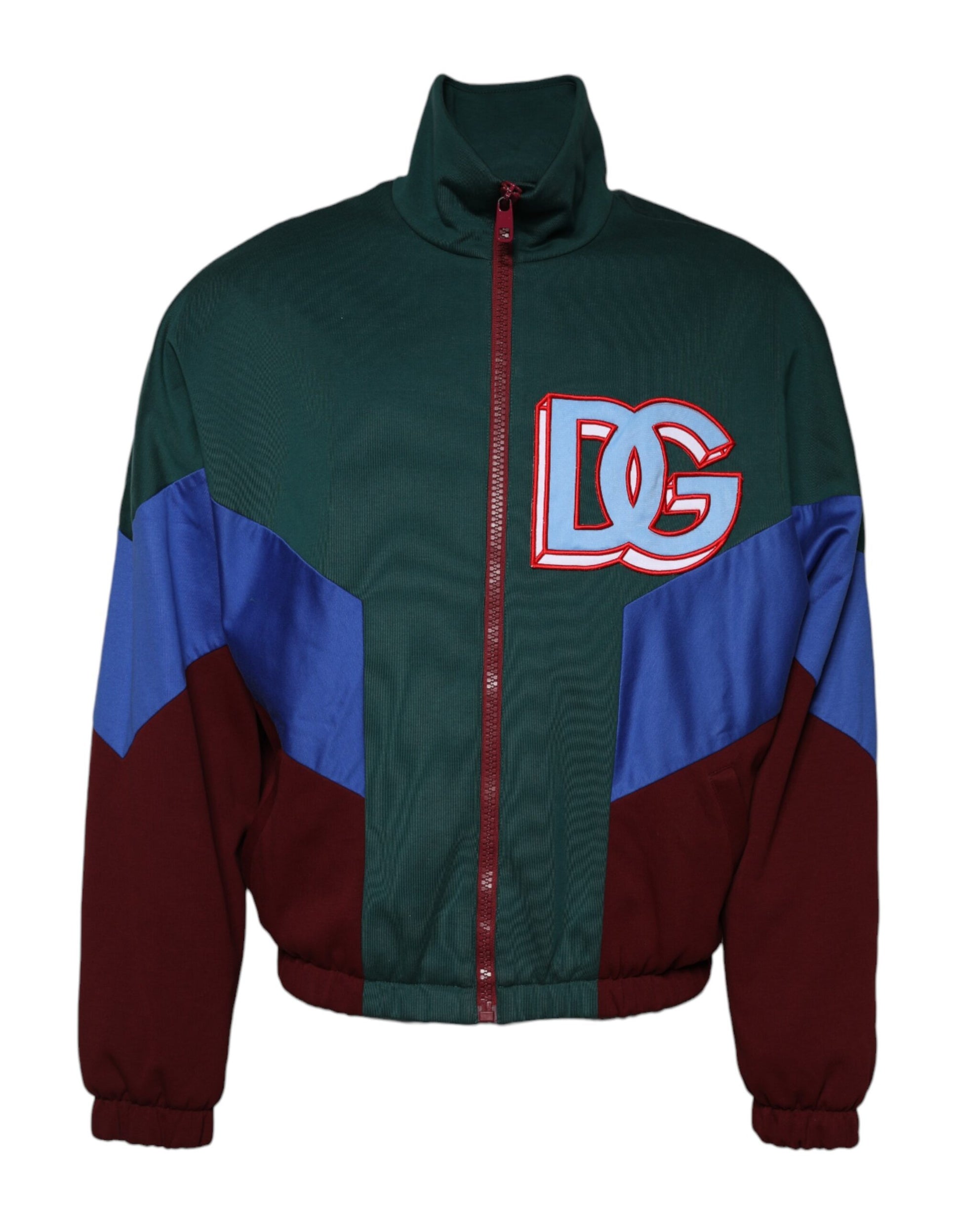Dolce & Gabbana Multicolor Cotton Logo Full Zip Jacket Dolce & Gabbana