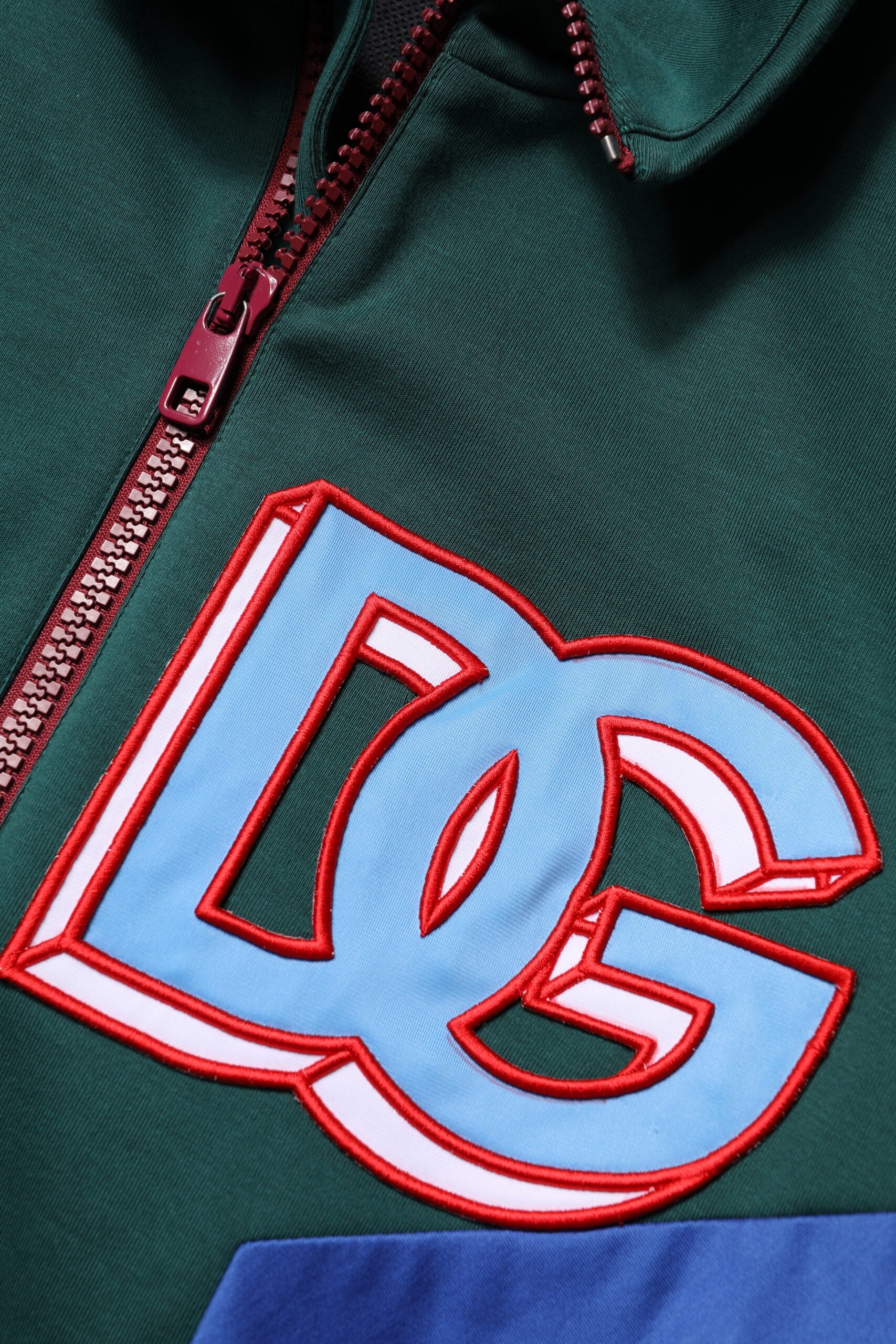 Dolce & Gabbana Multicolor Cotton Logo Full Zip Jacket Dolce & Gabbana