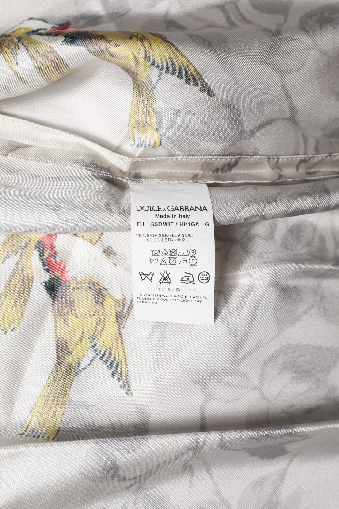 Dolce & Gabbana Multicolor Silk Printed Button Down Shirt Dolce & Gabbana