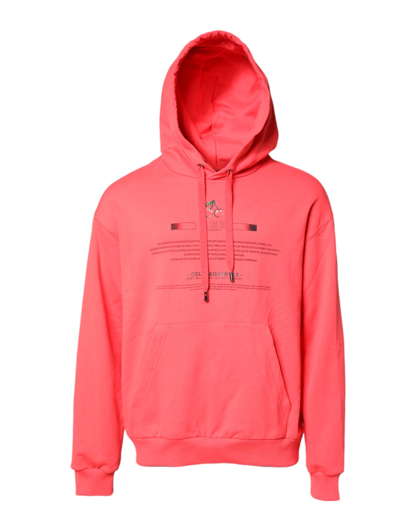 Dolce & Gabbana Red Logo Printed Hooded Sweatshirt Sweater Dolce & Gabbana