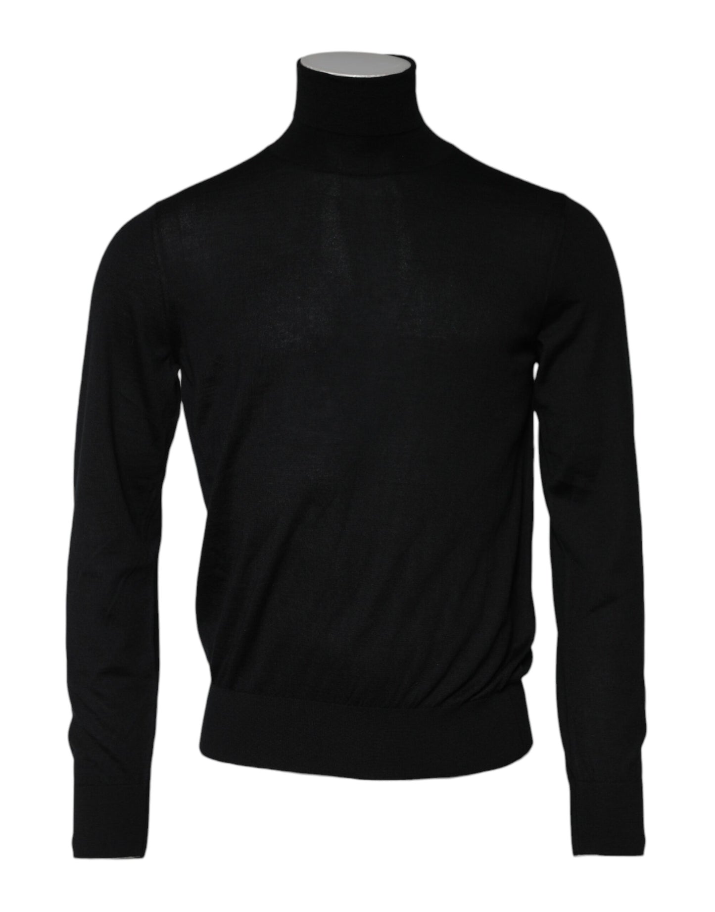 Dolce & Gabbana Black Cashmere Knitted Men Pullover Sweater Dolce & Gabbana