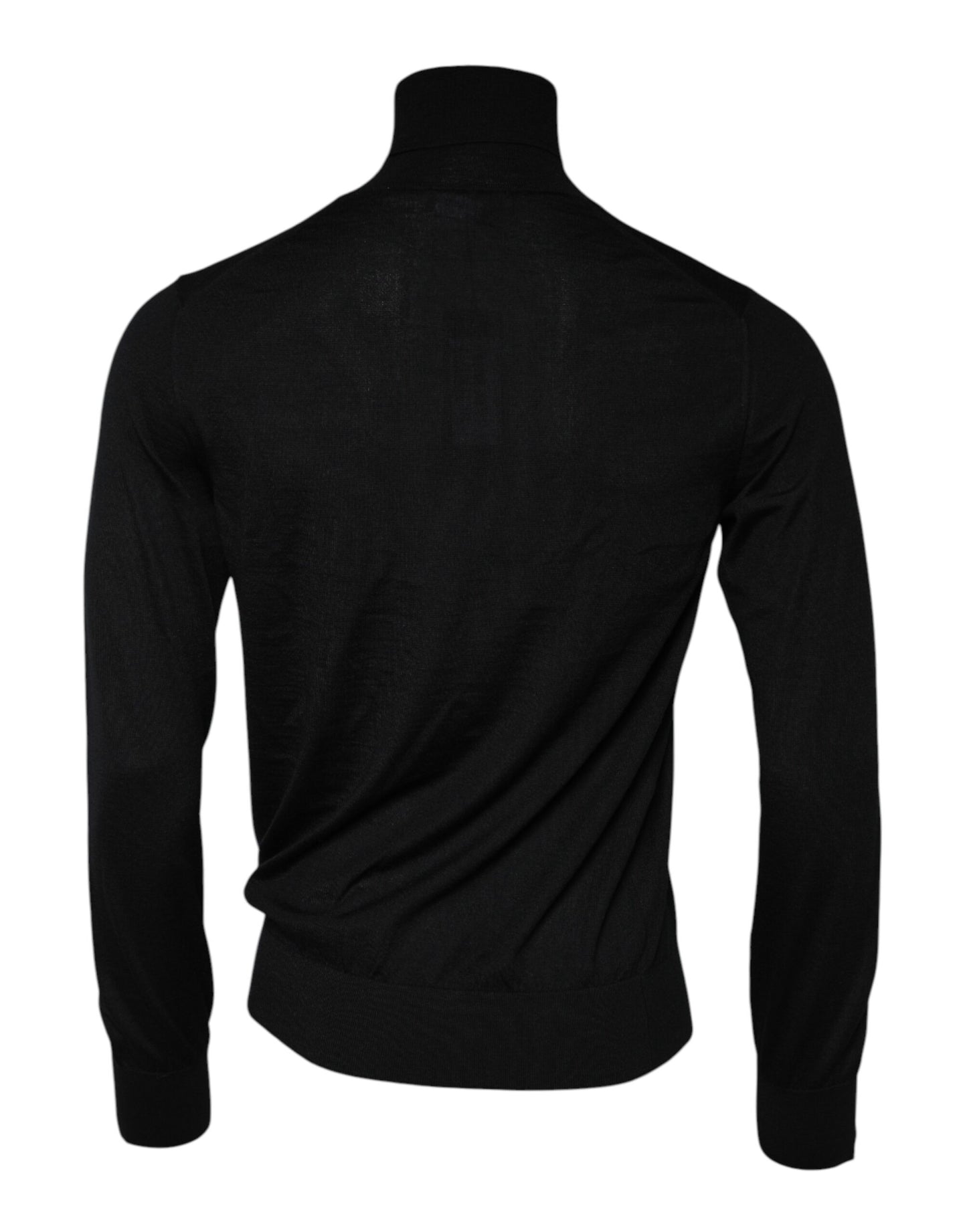 Dolce & Gabbana Black Cashmere Knitted Men Pullover Sweater Dolce & Gabbana