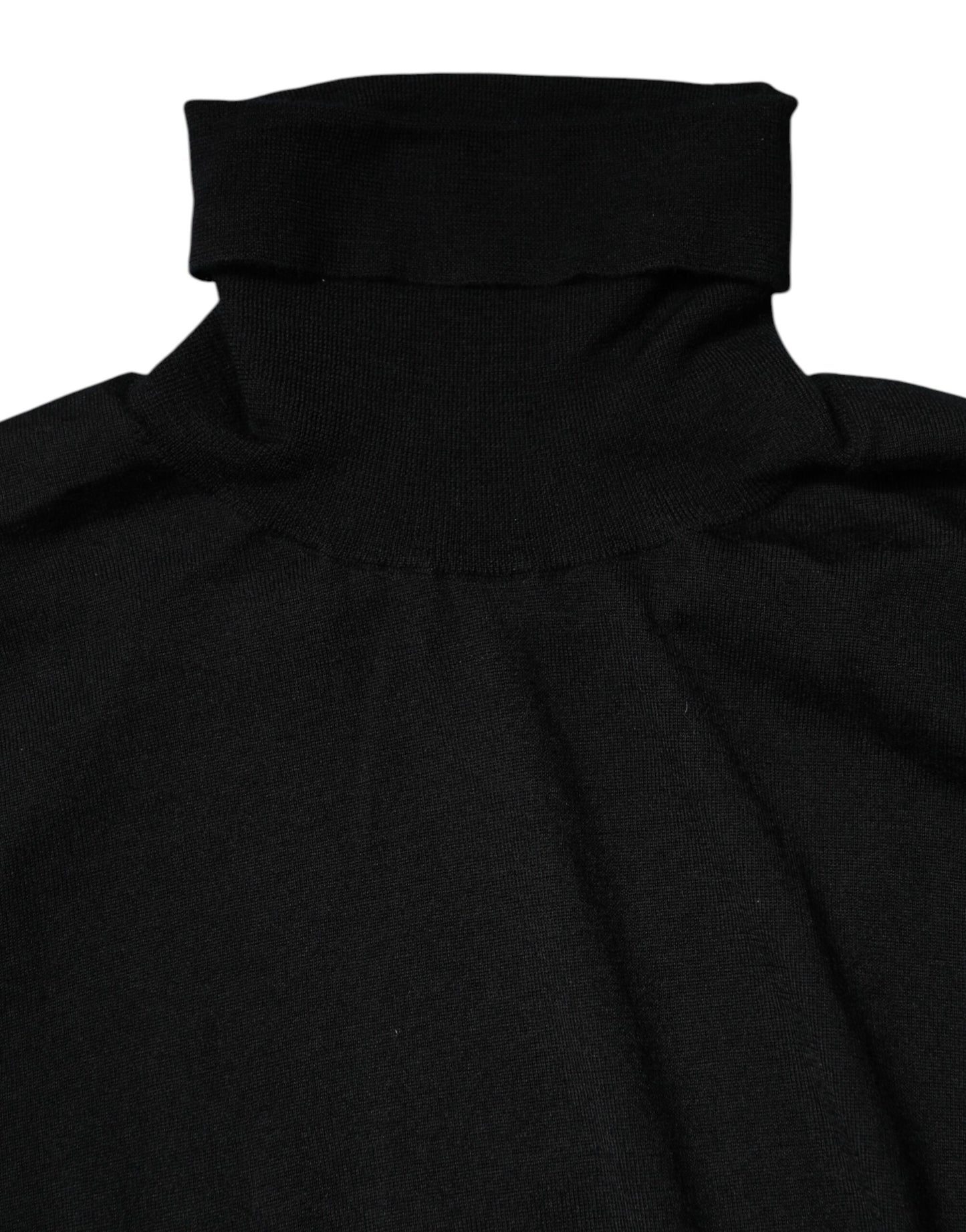 Dolce & Gabbana Black Cashmere Knitted Men Pullover Sweater Dolce & Gabbana