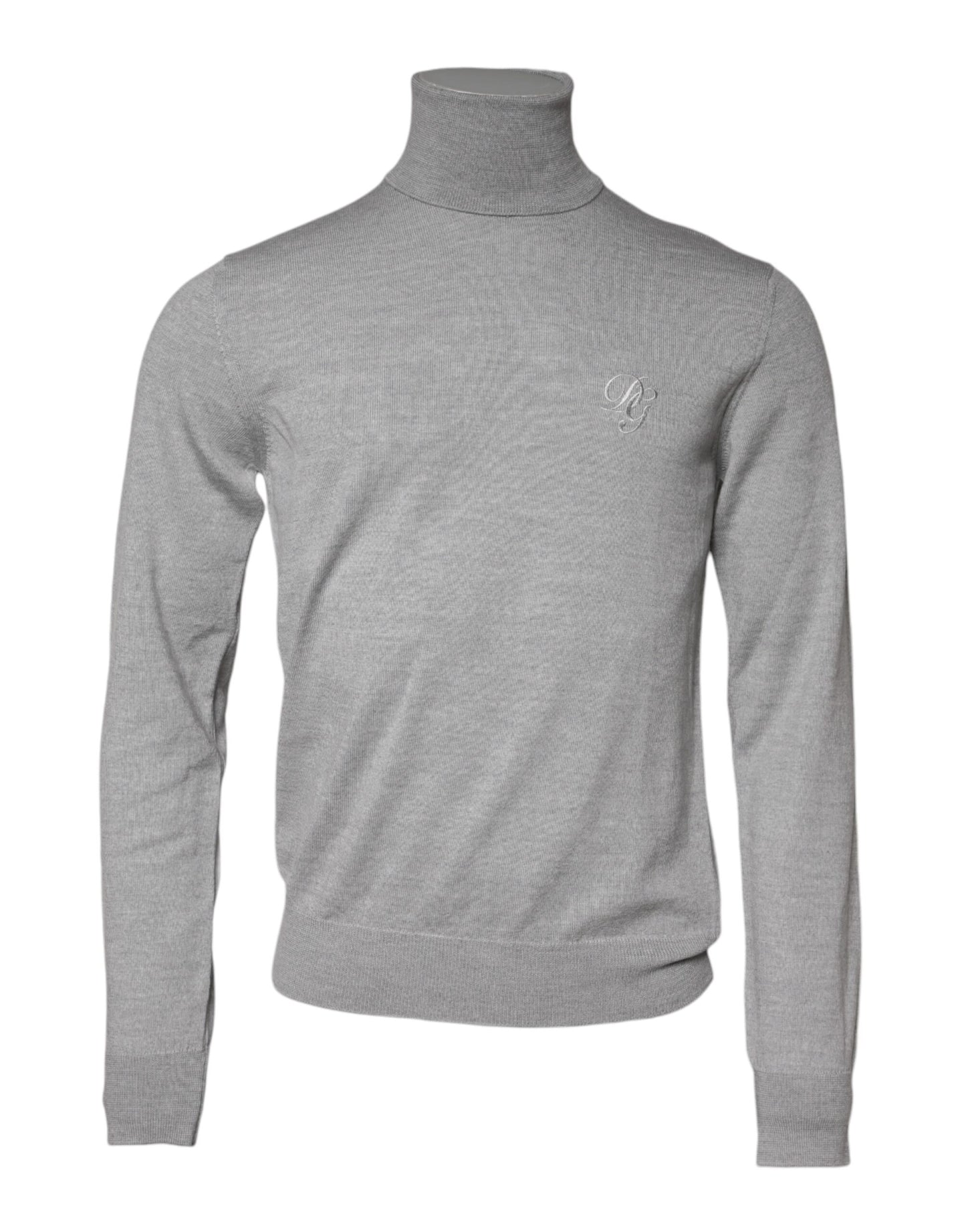 Dolce & Gabbana Gray Wool Knitted Men Pullover Sweater Dolce & Gabbana
