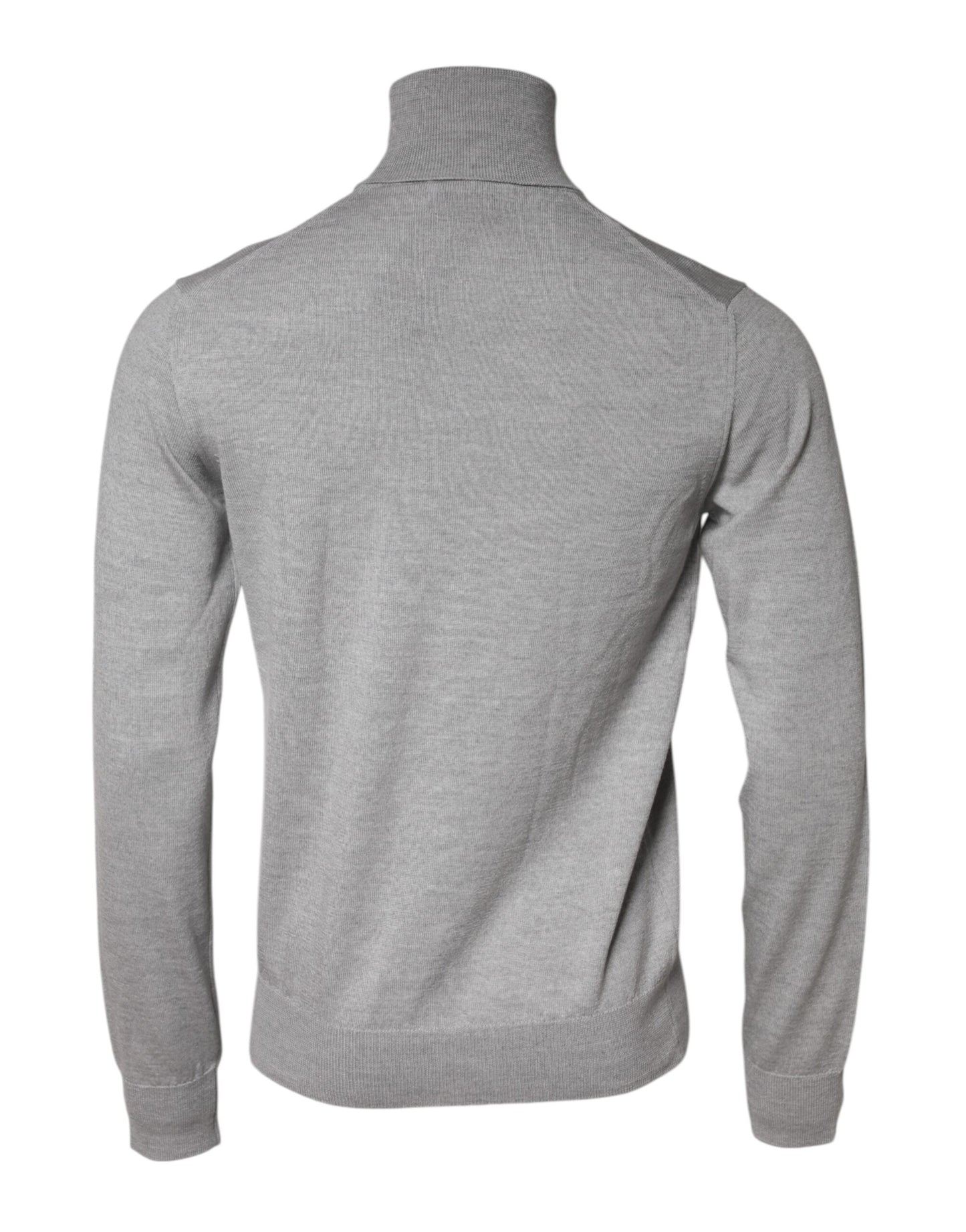 Dolce & Gabbana Gray Wool Knitted Men Pullover Sweater Dolce & Gabbana