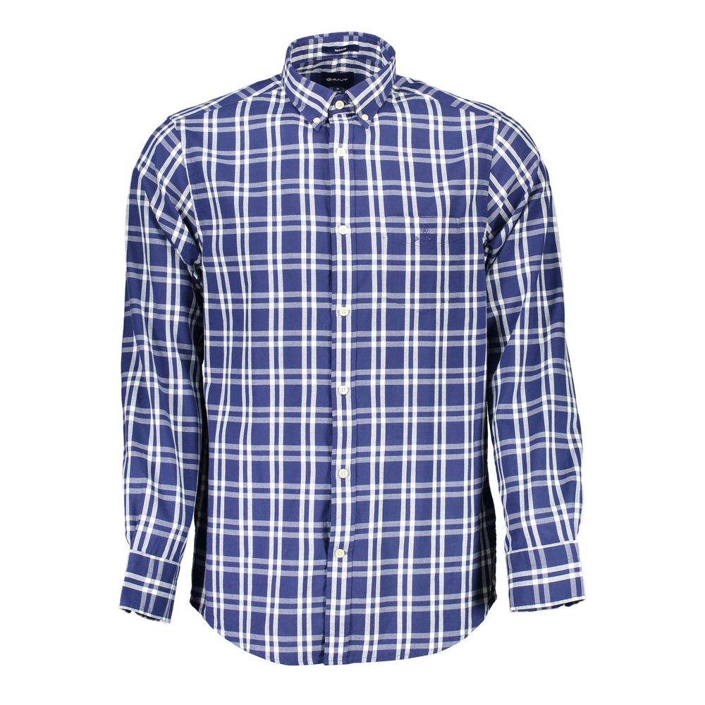 Gant Blue Cotton Men Shirt Gant