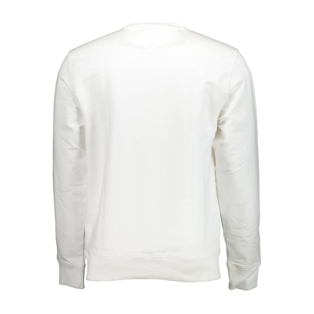 Tommy Hilfiger White Cotton Unisex Sweatshirt Tommy Hilfiger