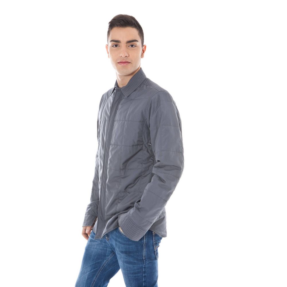 Calvin Klein Gray Polyester Men Jacket Calvin Klein
