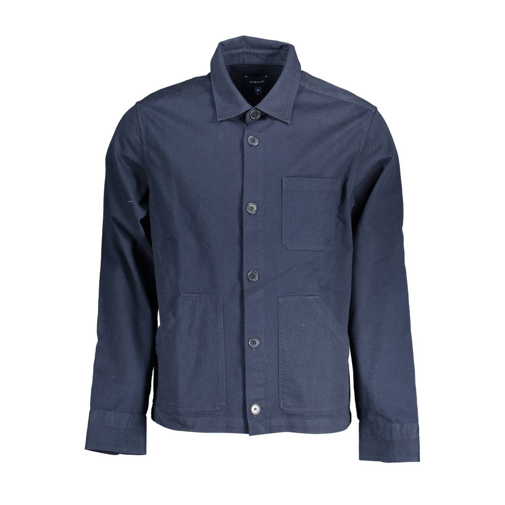 Gant Blue Cotton Men Shirt Gant
