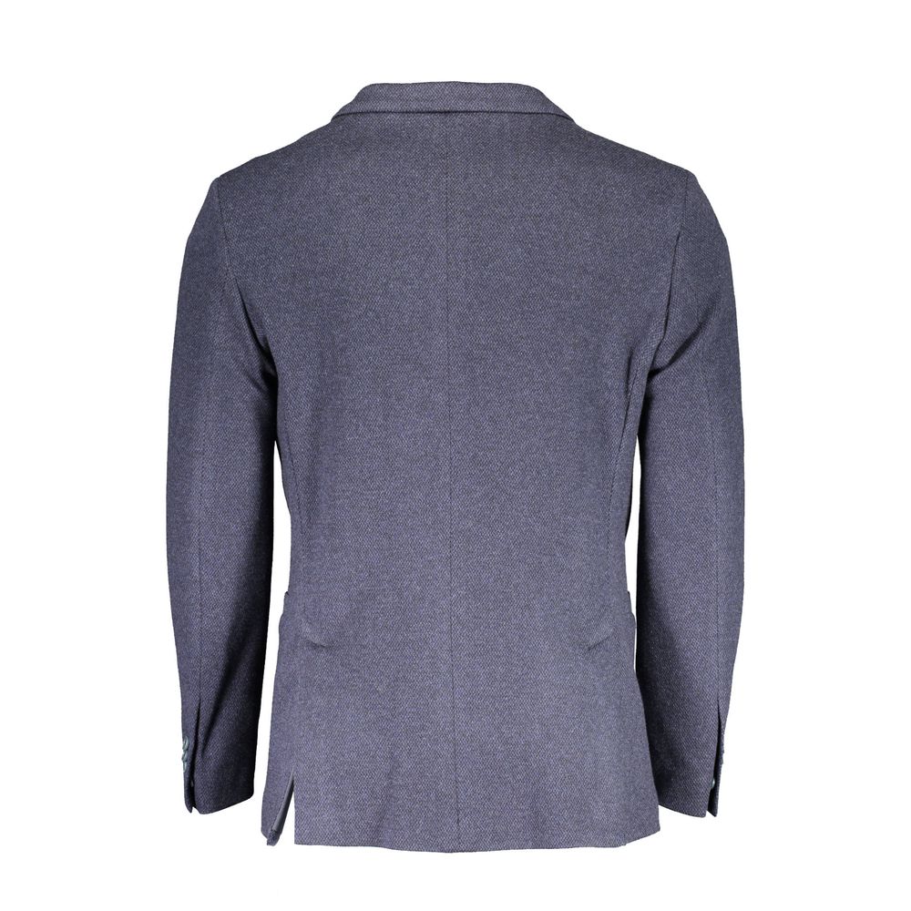 Gant Blue Cotton Men Jacket Gant