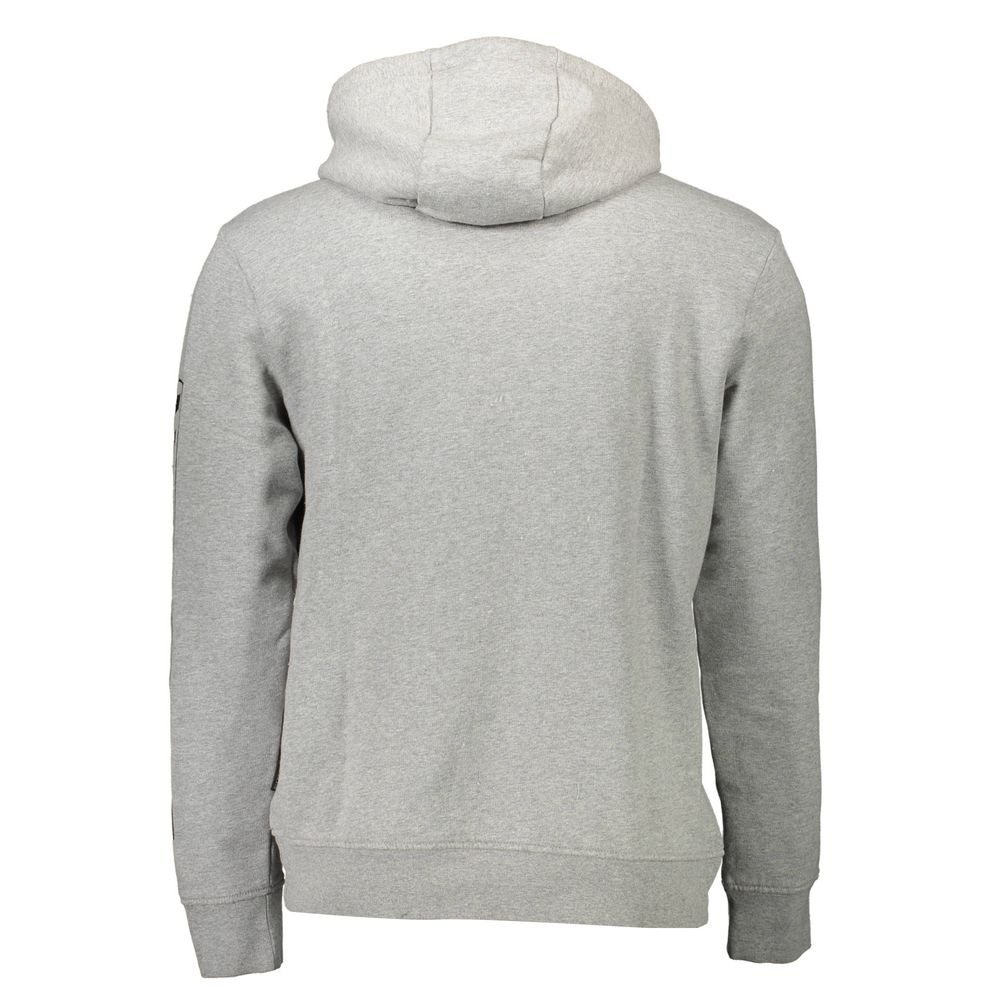 Napapijri Gray Cotton Men Sweater Napapijri