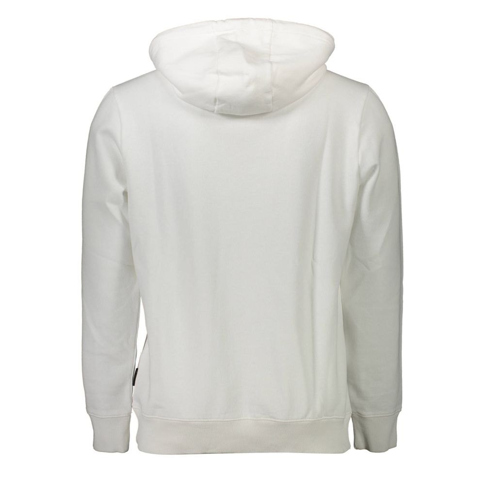 Napapijri White Cotton Men Sweater Napapijri