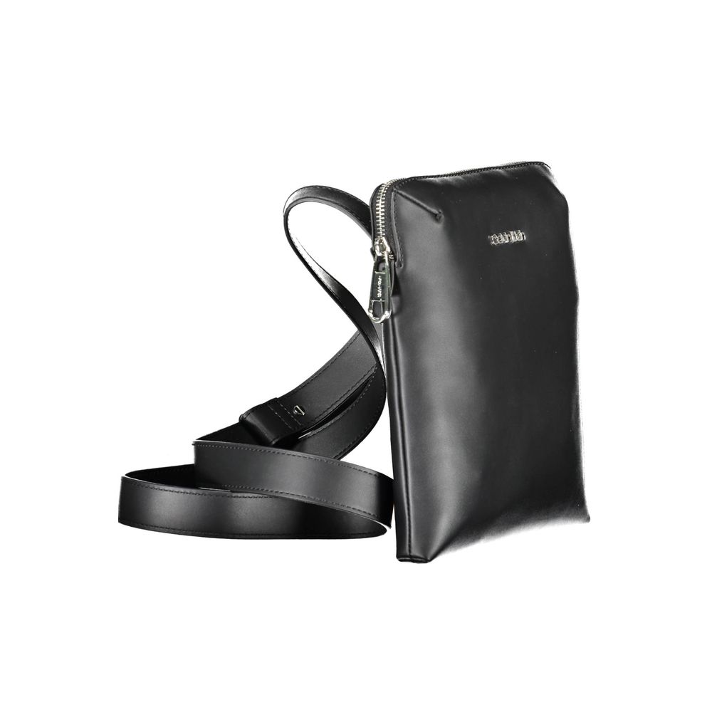 Calvin Klein Black Polyester Men Shoulder Bag Calvin Klein
