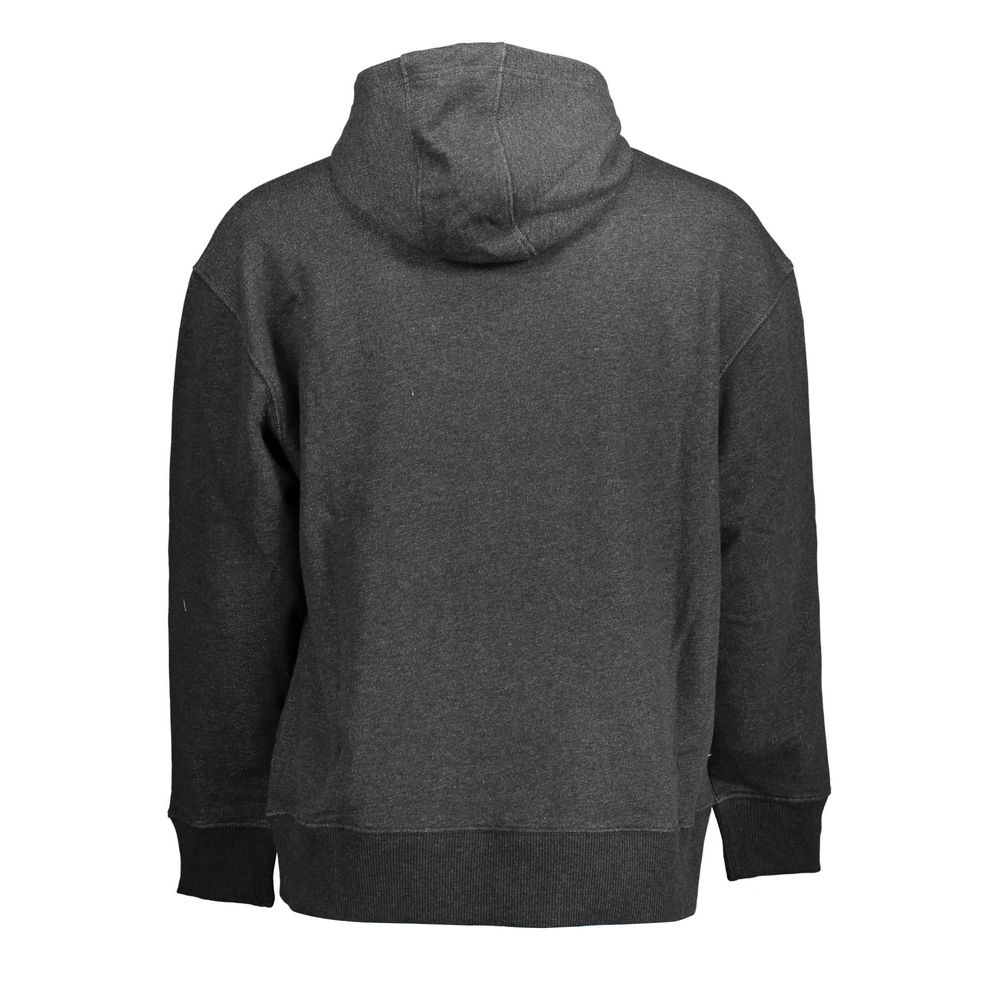Tommy Hilfiger Black Cotton Mens Hoodie Tommy Hilfiger