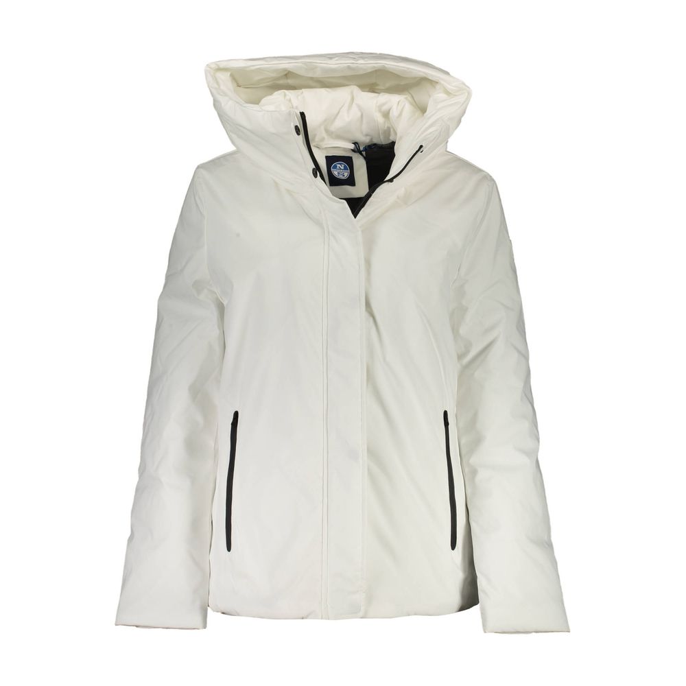 North Sails White Polyester Women Jacket North Sails