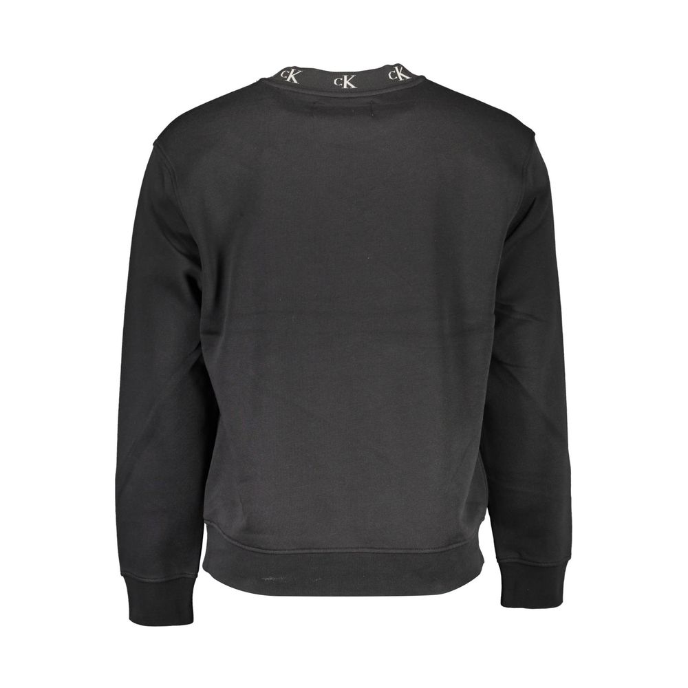 Calvin Klein Black Cotton Men Sweater Calvin Klein