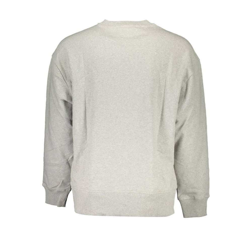 Tommy Hilfiger Gray Cotton Men Sweater Tommy Hilfiger