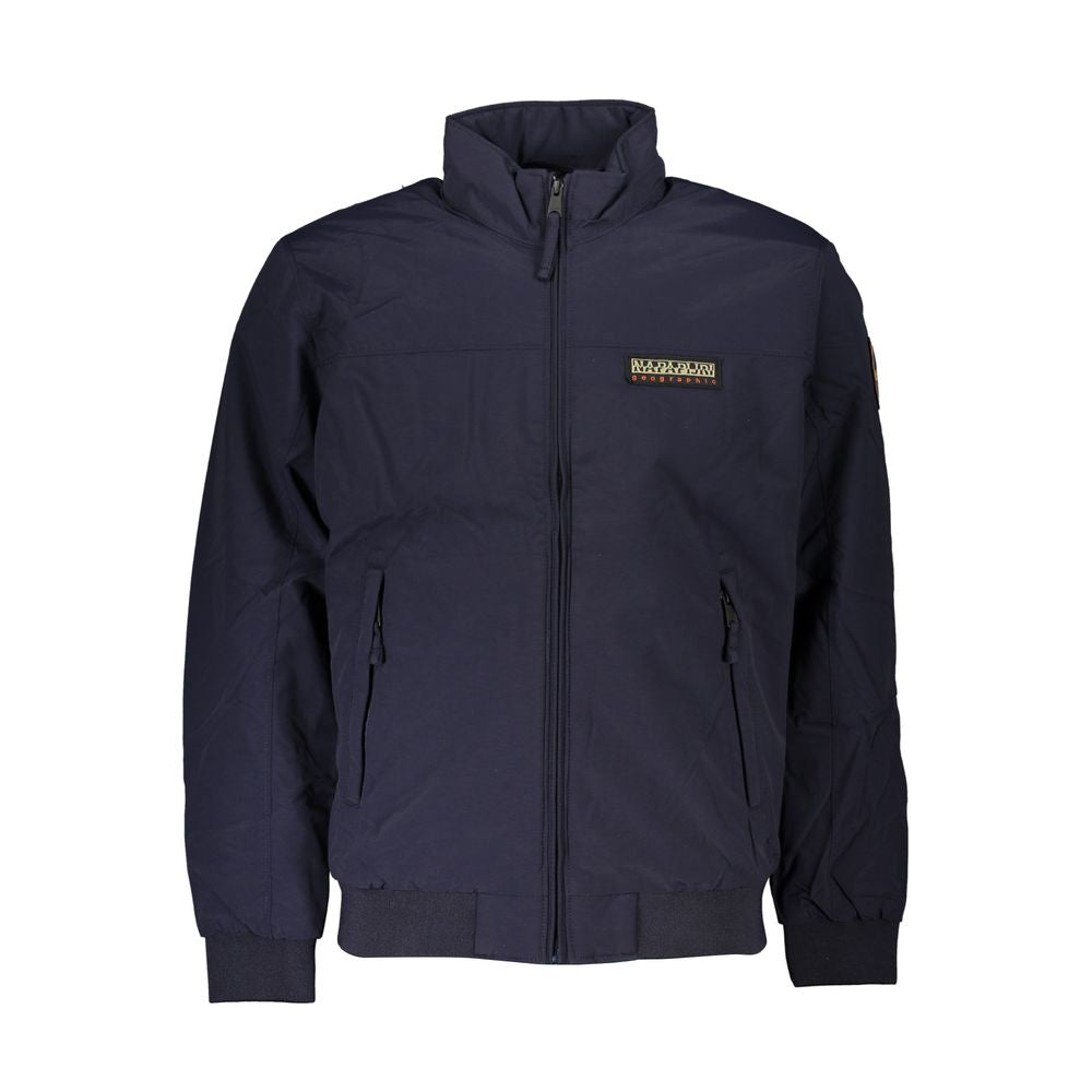 Napapijri Blue Polyamide Men Jacket Napapijri