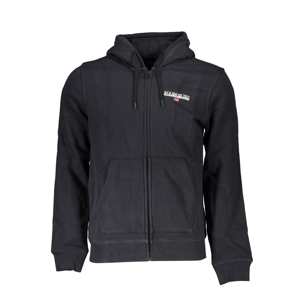 Napapijri Black Cotton Men Sweater Napapijri