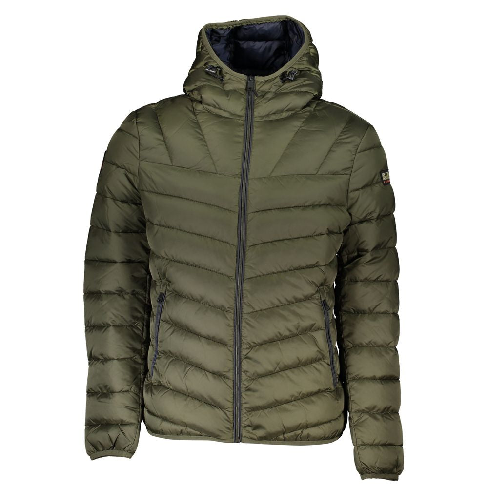 Napapijri Green Polyamide Men Jacket Napapijri