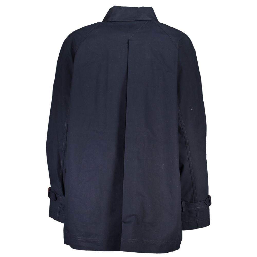 Tommy Hilfiger Blue Cotton Jackets & Coat Tommy Hilfiger