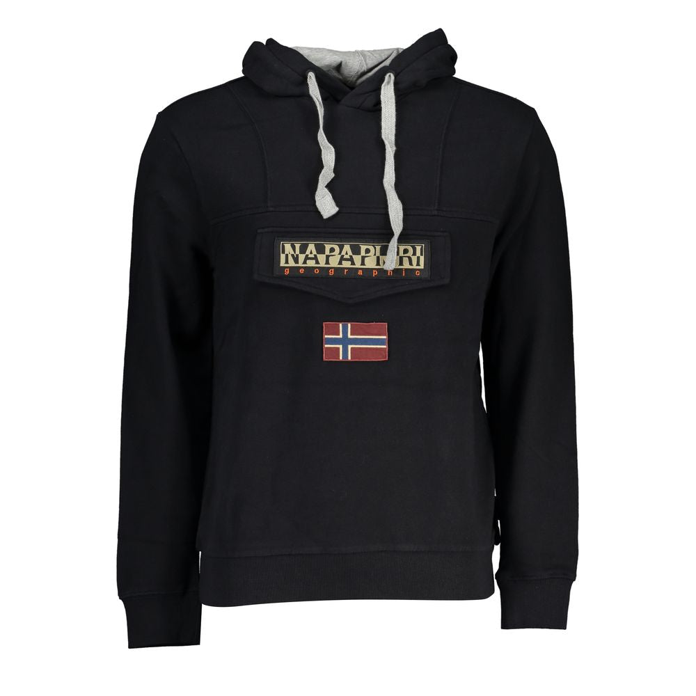 Napapijri Black Cotton Sweater Napapijri