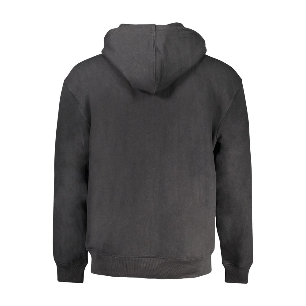 Guess Jeans Black Cotton Men Sweater Guess Jeans