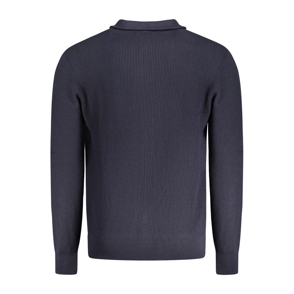 Guess Jeans Blue Cotton Men Sweater Guess Jeans