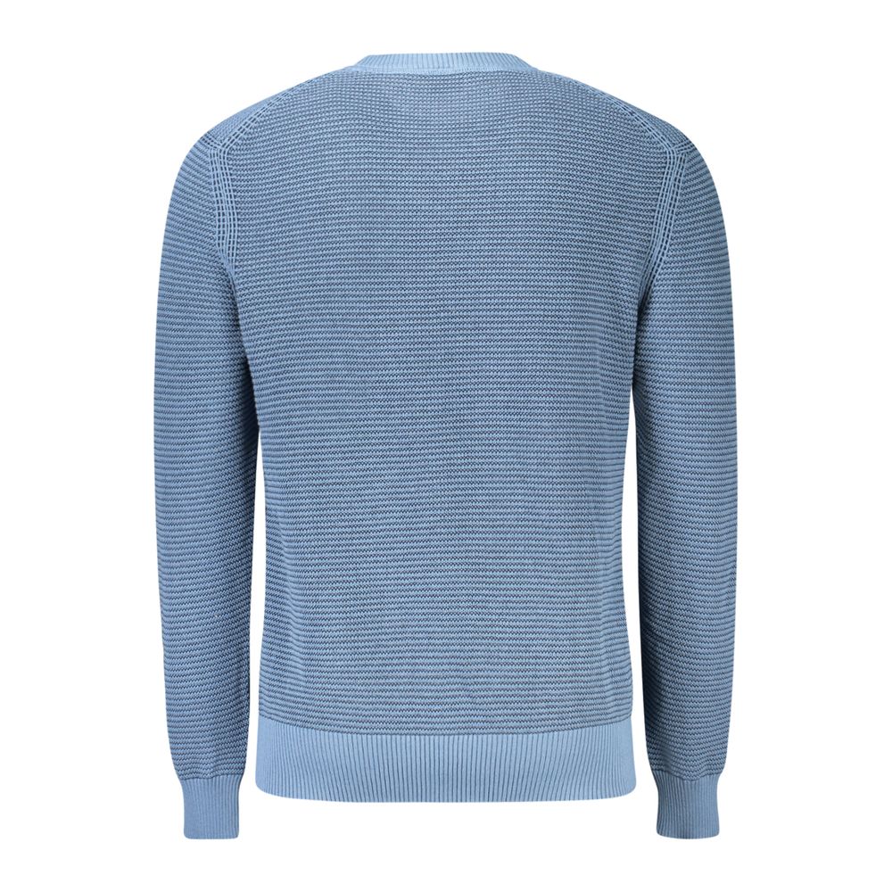 Hugo Boss Blue Cotton Men Sweater Hugo Boss