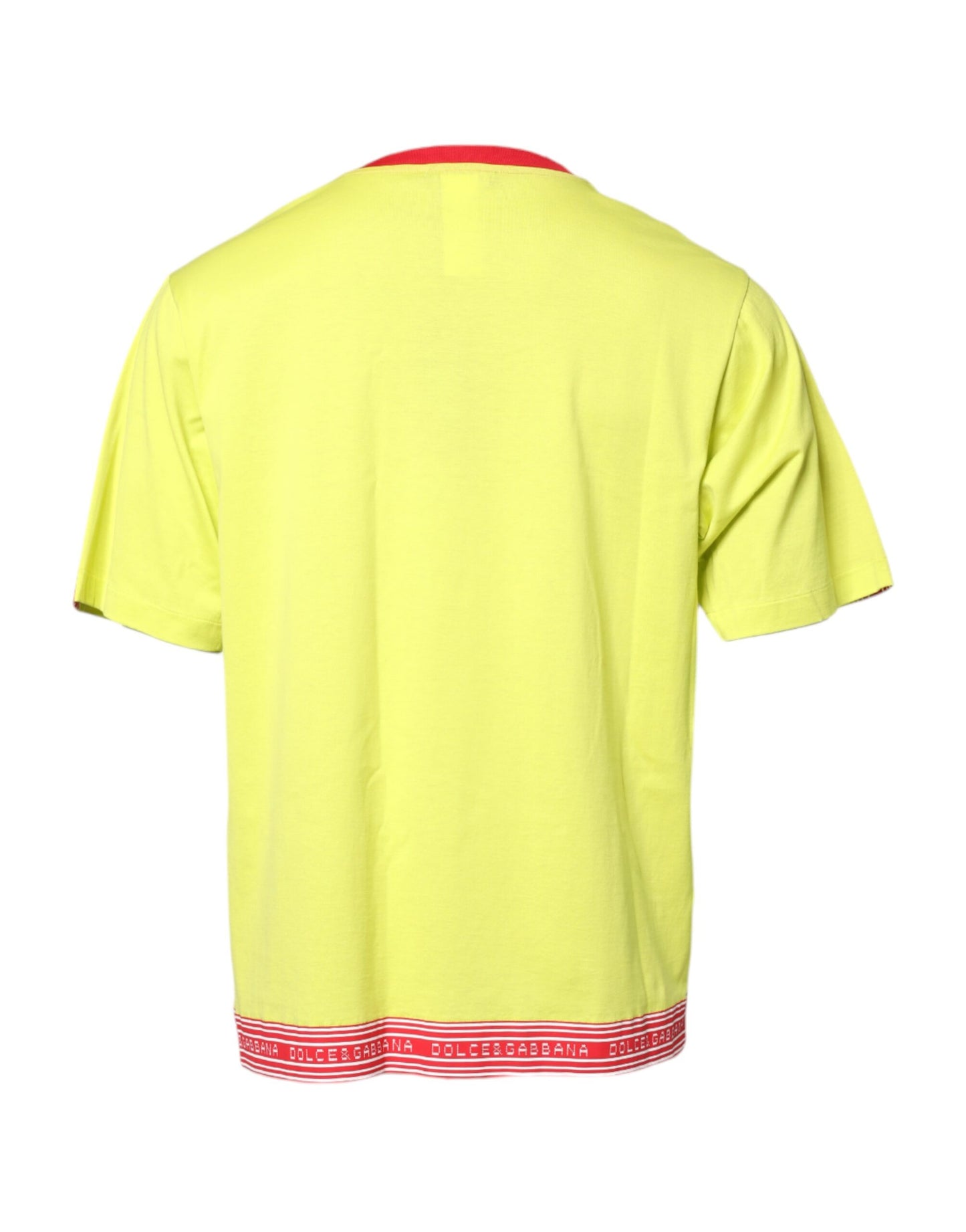 Dolce & Gabbana Green Cotton 85 Patch Crew Neck T-shirt Dolce & Gabbana