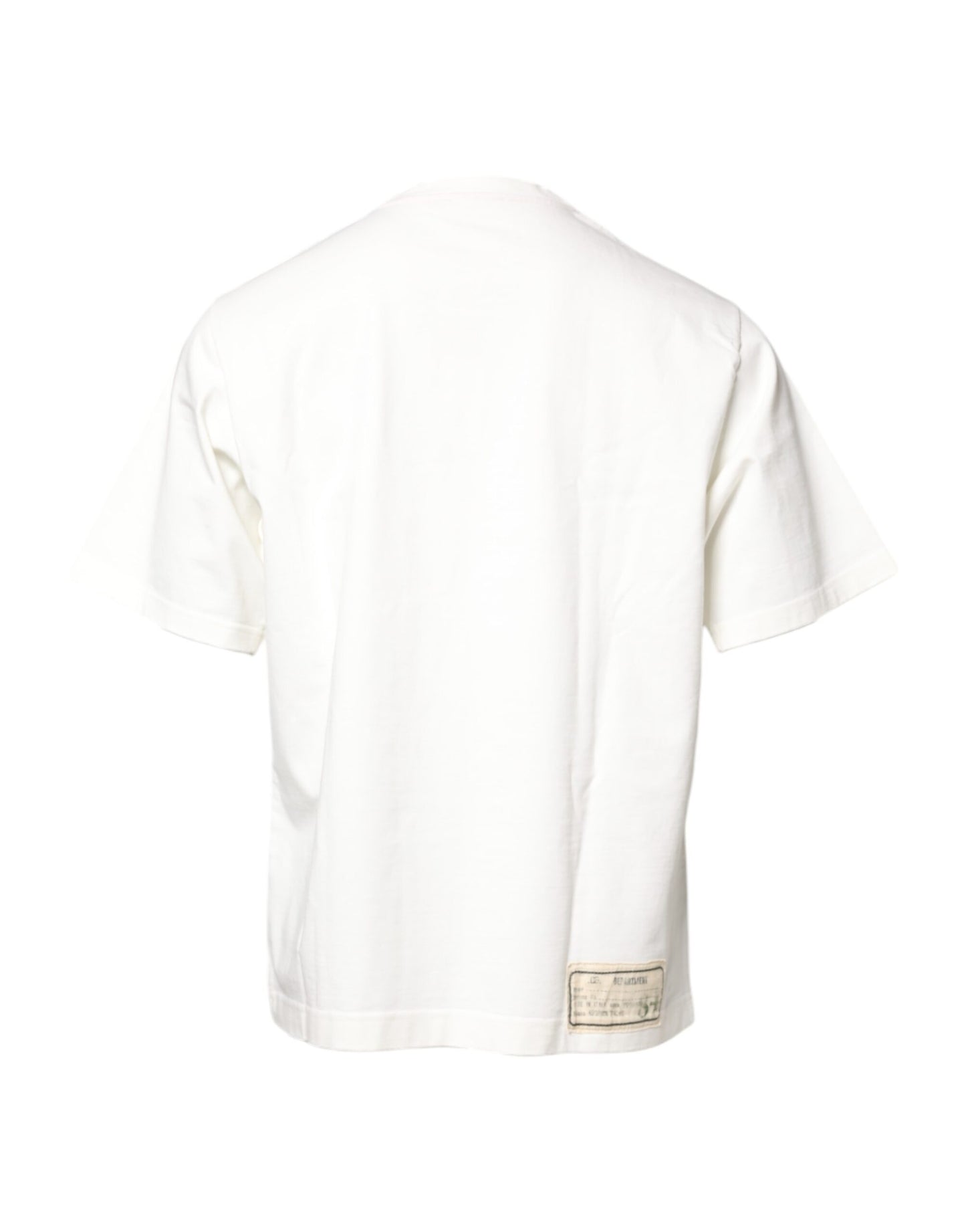Dolce & Gabbana White LOVE & PEACE Print Crew Neck T-shirt Dolce & Gabbana