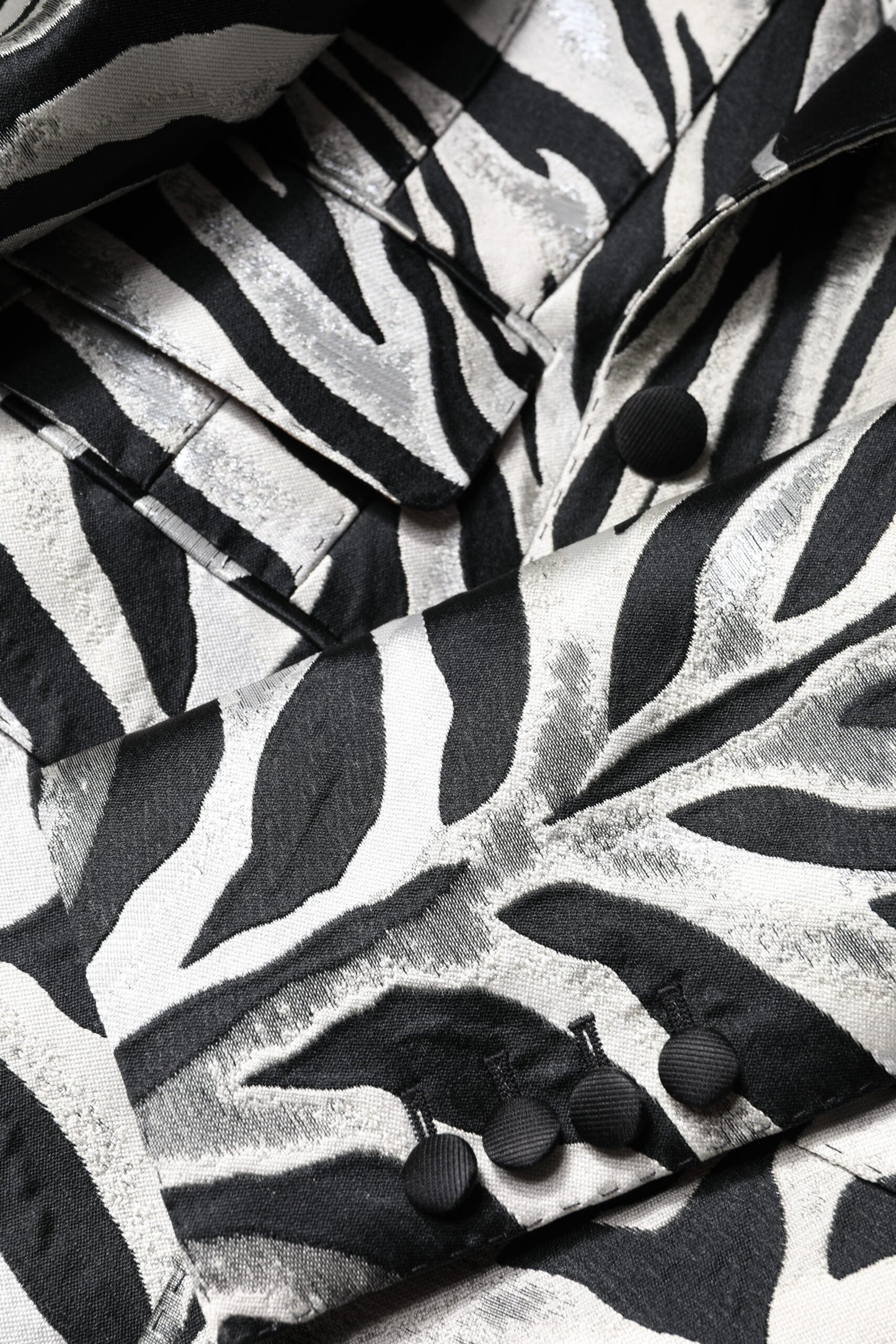 Dolce & Gabbana Black White Polyester Women Blazer Jacket Dolce & Gabbana